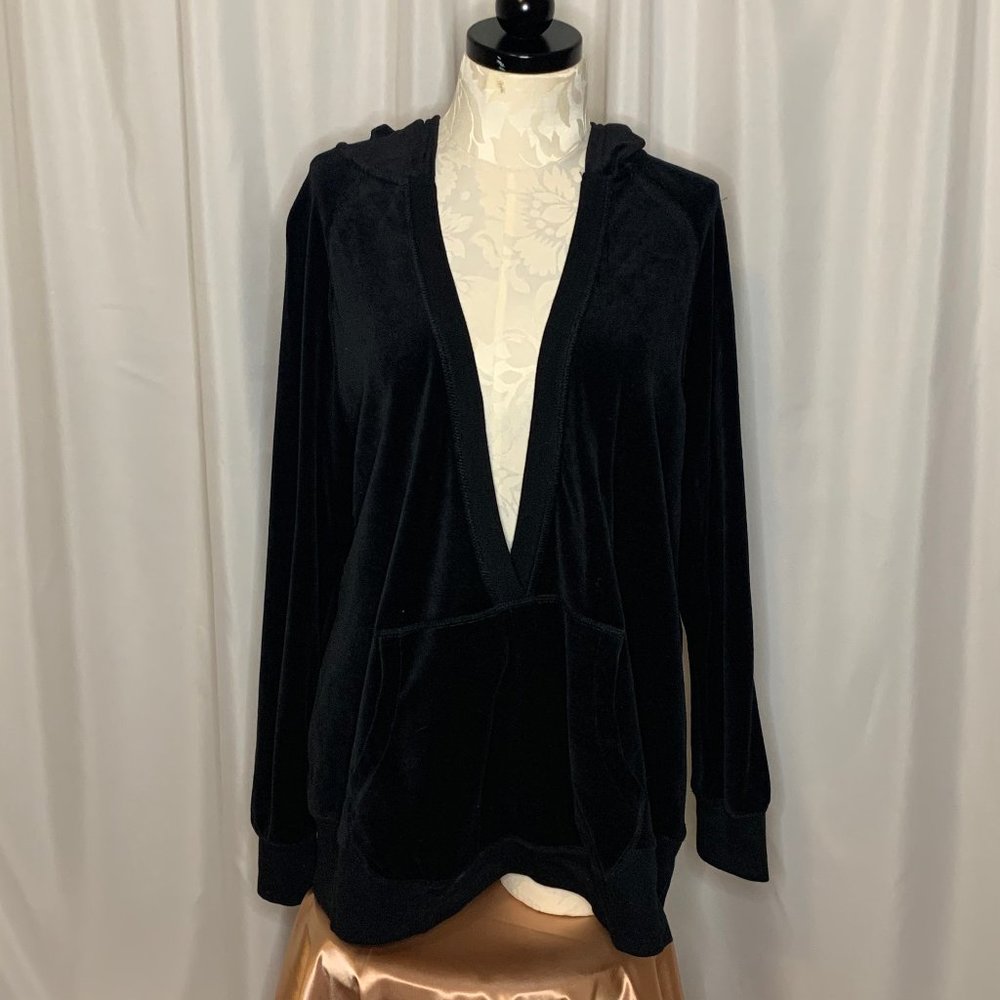 OLD NAVY Women's Maternity SzXL Black LowV Hoodie